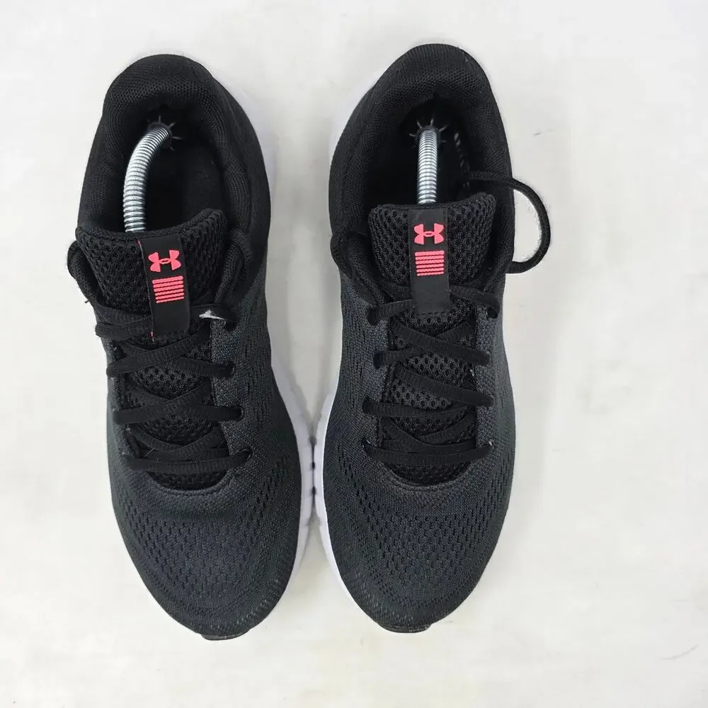 Under Armour Black Pink Athletic Sneakers Running Shoes Womens US 10